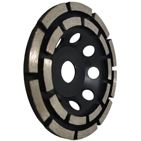 Bardusch-Disque Diamant Meuler et Poncer, Meule Abrasive Diamante 125mm x 22,23mm Double Range, pour Poncer Chape, Dalle Bton, Carrelage et Colle Carrelage.