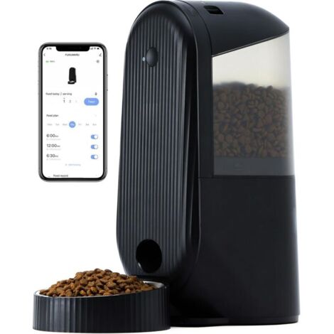 Bardusch - Distributeur Croquettes Chat Automatique,2,5G WiFi 4L Distributeur Croquettes Chien et Chat