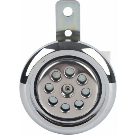 Bardusch-Duokon klaxon de moto universel, étanche 922B fort 12V 85mm avec cornes de couverture chromées en nid d'abeille kit bruyant