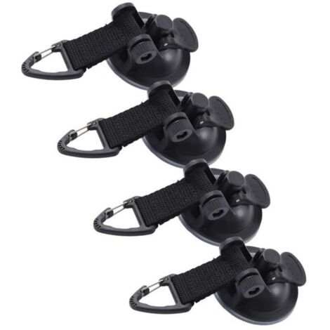 Bardusch - Duokon ventouses robustes 4 pièces voiture tente ventouse haute résistance léger facile à installer Portable ventouses pour