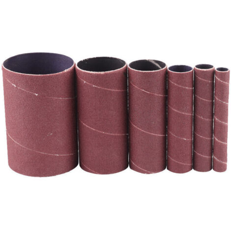 Bardusch-Ensemble de 6 Manchons de ponçage 115 mm Grain 120（12/20/25/38/55/80mm）