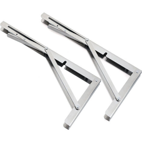 Bardusch-Équerre Pliante 250 mm，Support Console Pliable En Acier Inoxydable，Equerre Pour Etagere Murale