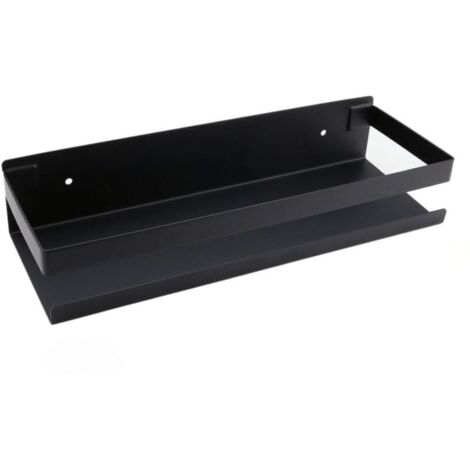 Bardusch-Étagère murale de salle de bain accessoires de salle de bain 20 40cm étagère de salle de bain moderne noire pour cuisine douche shampooing 30cm