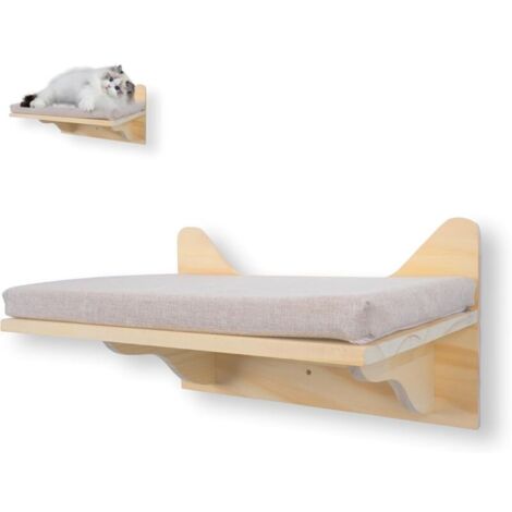 Bardusch-Étagères Murales pour Chat, Murs d'escalade pour Chat, échelle en sisal, marches et Plateforme de Voyage, 38  27cm