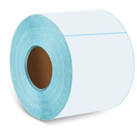 Bardusch-Étiquettes thermiques directes blanches perforées, 100 mm x 100 mm, 500 étiquettes par rouleau