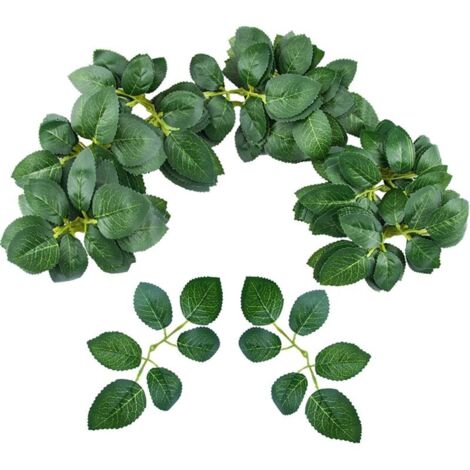 Bardusch-Feuilles de roses artificielles en vrac pour bouquets, centres de table, décorations et guirlandes