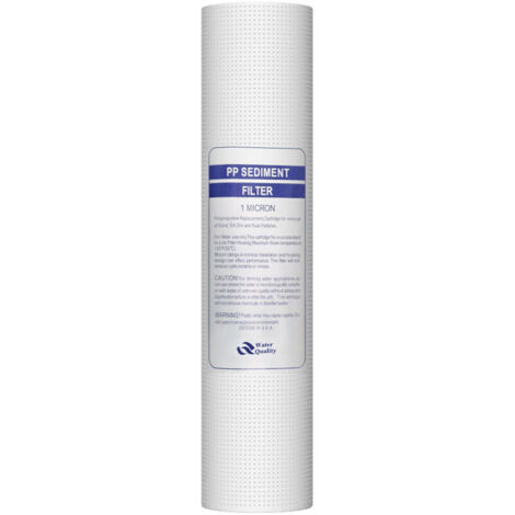 Bardusch-Filtre de remplacement 10 pouces cartouche filtrante de remplacement filtre purificateur d'eau pour toute la maison 5 microns coton PP