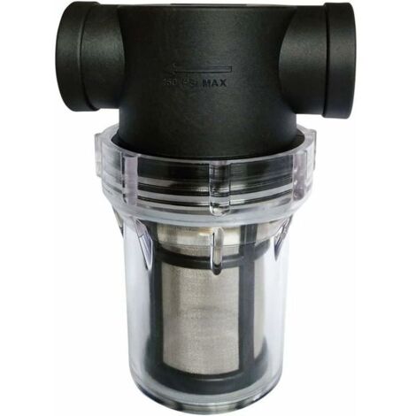 Bardusch-Filtre Pipeline 3/4" pour pompe à eau avec filtre 80 mailles en acier inoxydable