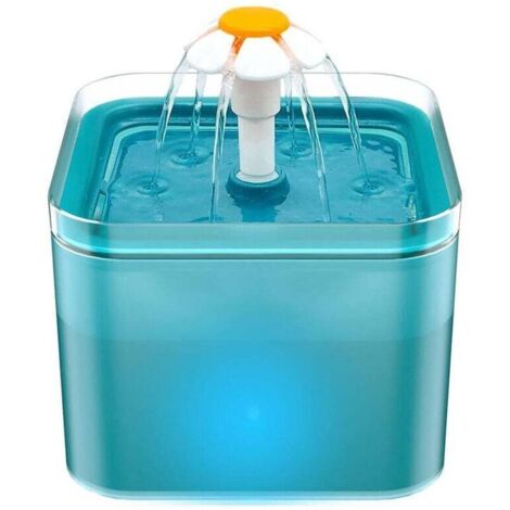 Bardusch-Fontaine à Eau pour Chat - Ultra Silencieux - Avec Lumière LED - 2 litres - Filtration Multiple - Fournir de l'eau Courante - Trois Modes D'écoulement de l'eau