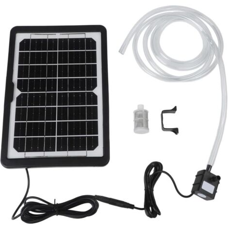Bardusch-Fontaine solaire étang – batterie secours – 10 buses + tube 1,5 m – jardin/piscine/aquarium
