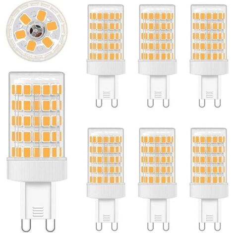 Bardusch-G9 LED 10W, Ampoules LED G9 Blanc Chaud 2700K Equivalence Incandescence 80W Lumière 900LM G9 Ampoules AC 220V Lumineux 360º Large Angle de Faisceau 862835 SMD Non Dimmable Lot de 6