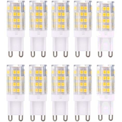 Bardusch-G9 LED Lampe Ampoules, Blanc Chaud 3000K 5W Lumiere équivalent aux ampoules halogènes de 40 W 420 lumens not dimmable, lot de 10