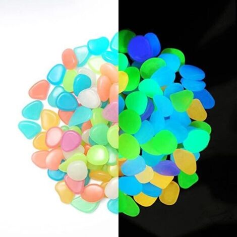 Bardusch - Galets lumineux bleus pour décoration extérieure SPECOOL - 200 pièces