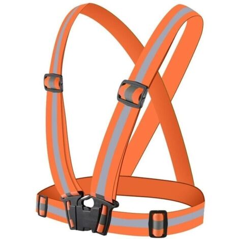 Bardusch-Gilet De Sécurité Haute Visibilité,Réfléchissant Réglable Elastique Gilet de Sécurité Gilet Réfléchissant Ou Faire du Vélo Gilet Réfléchissant