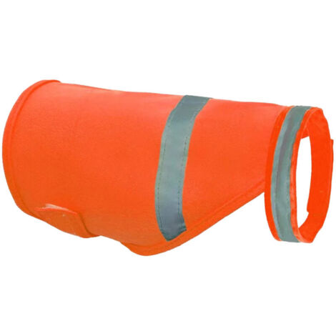 Bardusch-Gilet de sécurité réfléchissant haute visibilité pour chien, orange, taille L, idéal pour le travail en extérieur et les promenades.