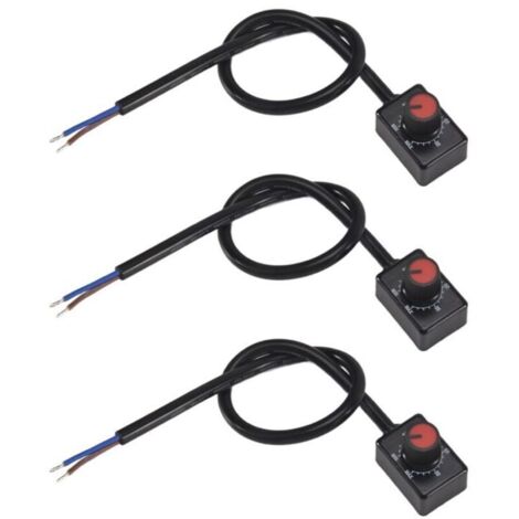 Bardusch-Gradateur LED à Bouton DC 0/1-10V, Passif Basse Tension PWM pour Pilote éLectronique 0-10V ou 1-10V Intensité Variable 3 PièCes