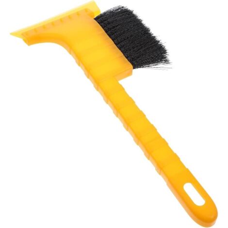 Bardusch Grattoir à Neige d'hiver à Tête en Caoutchouc Pelle Compacte pour Voiture Brosse à Glace Polyvalente Déneigeur Léger et Ergonomique pour Pare-Brise et Toit Accessoire Auto