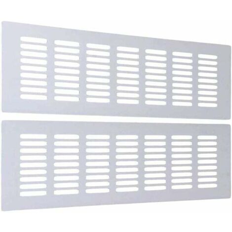 Bardusch-Grille D'Aeration Grille D'Aeration Rectangulaire Grille De Ventilation Grille De Ventilation Rectangulaire Grille D'Aération Aluminium Pour Une Ventilation (30 Cm) 2 Pièces