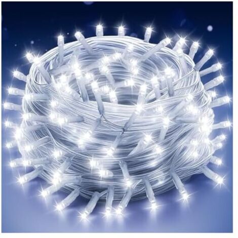 Bardusch - Guirlande Lumineuse Sapin de Noël 300LED 30M Guirlande Lumineuse Extérieure Intérieur Guirlande Led Exterieur Decoration Noël Guirlande Electrique Sapin (Blanc Froid)