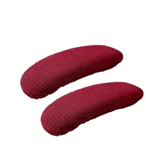 Bardusch Housse Accoudoir De Chaise De Bureau Coussin De Protection Élastique Protège-Bras pour Chaise De Jeu Et Bureau,Rouge