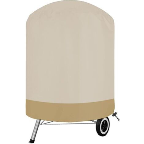 Bardusch-Housse De Barbecue Extérieur, 210D Oxford Bâche Barbecue, Imperméable Couverture De Grill De Protection, Exterieur Housse Barbecue Des(Size:62105cm/24.4141.34inch,Color:Beige + Café)