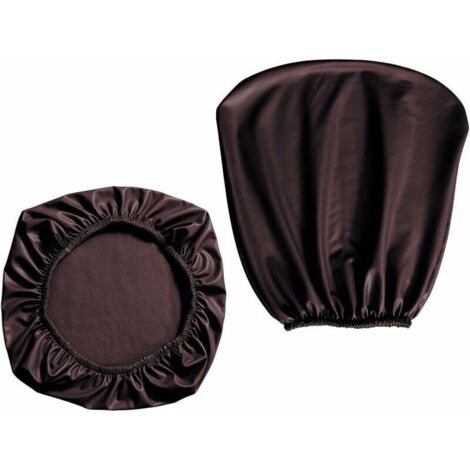 Bardusch-Housse de chaise de bureau en PU housse de fauteuil extensible amovible chaise pivotante protecteur étanche à l'huile pour banquet maison, CAFÉ