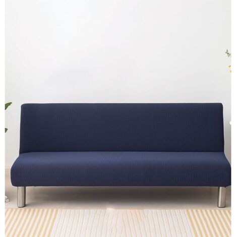 Bardusch-Housse extensible lavable pour canapé pliable sans accoudoirs 2-3 places, 14 couleurs, idéale animaux/enfants, 160—190cm