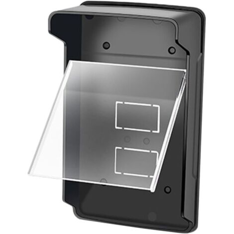 Bardusch-Housse protection imperméable sonnette extérieure, cache-pluie plastique dur, compatible digicode