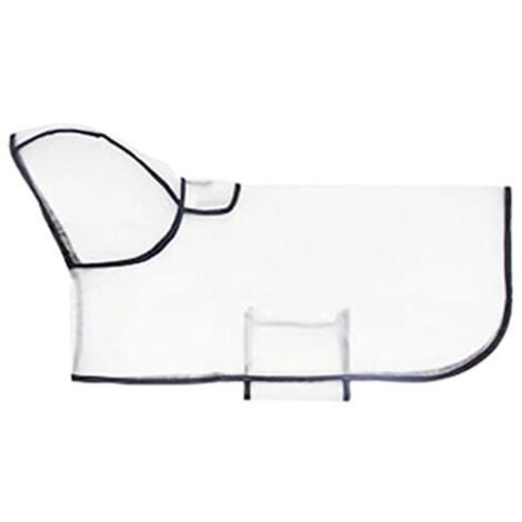 Bardusch - Imperméable pour chien avec poncho à capuche, imperméable transparent pour animaux de compagnie, imperméable imperméable pour chiot