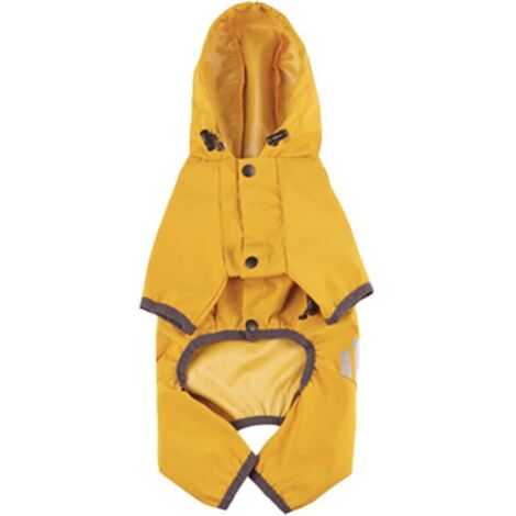 Bardusch - Imperméable pour chiot avec capuche pour chiens de petite et moyenne taille, poncho avec bande réfléchissante, veste légère