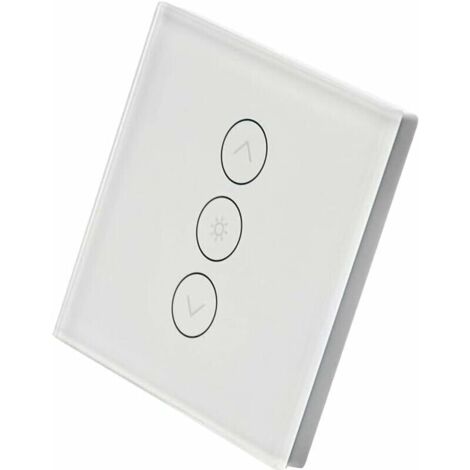 Bardusch-Interrupteur rétroéclairable, WiFi encastrable, Variateur d'intensité, Compatible avec Alexa et Google Home, Remplace votre interrupteur classique, Aucun hub