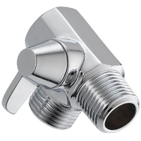 Bardusch-Inverseur de Douche, Adaptateur Universel de Dérivation 3 Voies en Laiton Chromé G1 / 2 "Adaptateur de Soupape en Forme de T pour Bras de Douche Monté