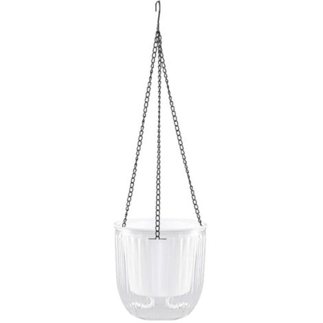 Bardusch-Jardinières suspendues pour plantes d'extérieur, paniers à arrosage automatique, pots de fleurs suspendus d'intérieur, 1 pot de fleurs suspendu vertical moyen