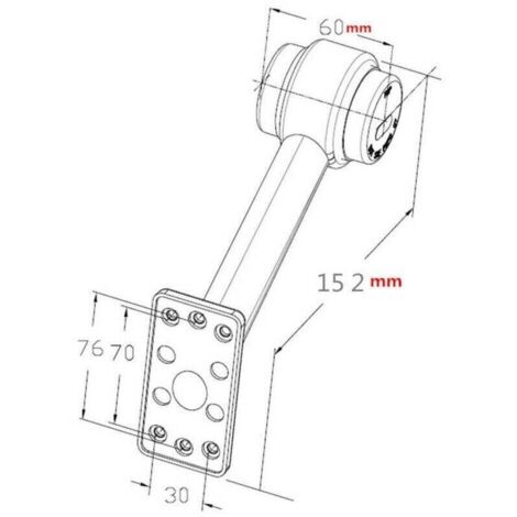 Bardusch Jeu de 2 feux de position latéraux à LED, blanc et rouge, feux indicateurs de position 12V-30V pour camions, remorques et caravanes