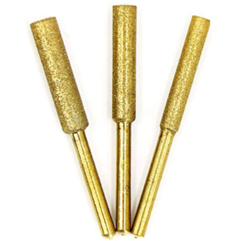 Bardusch-Jeu de 8 forets pour tronçonneuse, affûteur diamant à revêtement titane, lime électrique haute dureté