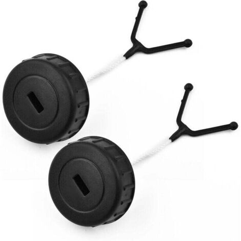 Bardusch-Kit de couvercles de réservoir de Carburant, 2 pièces, for tronçonneuses STIHL, MS170 MS180, Accessoire de Remplacement, Couvercle d'huile de réservoir de Carburant, pièces de Rechange Boucho