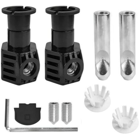 Bardusch Kit de Fixation Cuvette WC pour Toilettes Suspendues au Mur, Comprenant des Charnières de Fixation et Des vis de Couvercle D'huile
