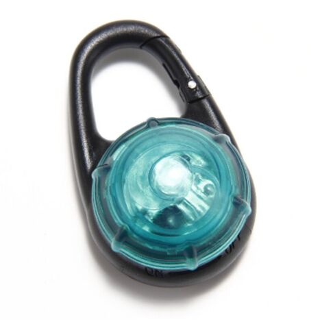 Bardusch-Lampe LED à clip pour collier chien, étanche, idéale pour sécurité lors des sorties de nuit.