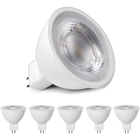 Bardusch-Lampes LED MR16 blanc chaud 3000K, MR16 GU5.3 LED 5W remplacement pour lampe halogène 50W 40W, illuminant LED 500LM, ampoules LED réflecteur AC/DC 12V, pas de scintillement, pas dimmable, pac