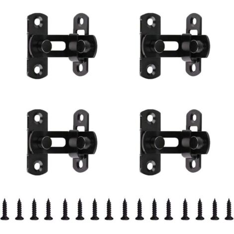 Bardusch-Loquet à angle droit à 90 degrés, boucle de porte en acier inoxydable, serrure de porte de grange, coulissante à angle droit