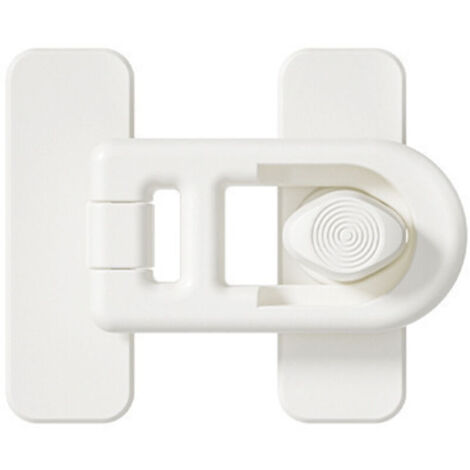 Bardusch Loquets de porte de réfrigérateur en plastique, serrure de sécurité adhésive, serrures de congélateur sans clé pour armoires, tiroirs et réfrigérateur, loquets de porte de réfrigérateur