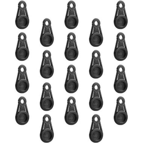 Bardusch-Lot 16 pinces bâche/tente, clips plastique solides, auvent, randonnée, matériel.