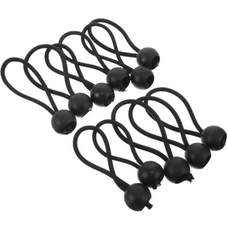Bardusch-Lot 20 cordons élastiques boules 4mm, longueur 10cm, arrimage tentes, bâches.