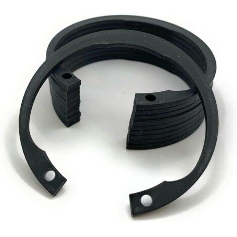 Bardusch-Lot de 10 Circlips intérieur 50mm pour alésage Ø 50 mm DIN 472 Acier brut Anneau de retenue C-Clips -