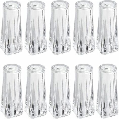 Bardusch - Lot de 10 cordons de serrage en plastique transparent pour stores de fenêtre, stores romains, rideaux, travaux manuels, réparation