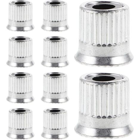 Bardusch-Lot De 10 Écrous De Rechange Argentés Pour Broyeur À Viande Et Moulin À Grains Accessoires De Broyage Pièces Détachées Pour Broyeur Électrique À Manivelle