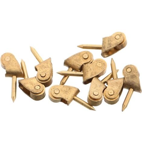 Bardusch-Lot de 10 mini-roulettes métalliques décoratives pour maison de poupée, accessoires meubles miniatures