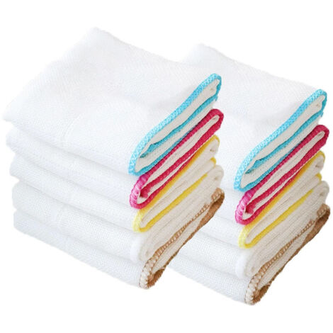 Bardusch-Lot de 10 torchons en bambou (30 x 30 cm) - Écologiques et lavables en machine