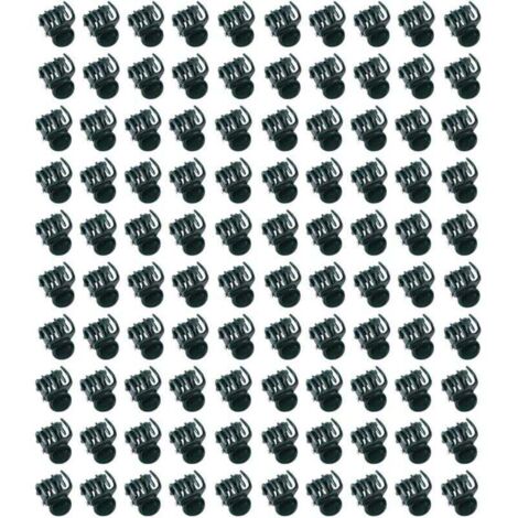 Bardusch-Lot de 100 mini pinces à orchidées en plastique, clips de support pour plantes de jardin, clips droits faciles à utiliser, clips de support durables pour tiges, vignes, fleurs de jardin