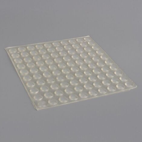 Bardusch-Lot de 100 pastilles Silicone, Pièces de Fixation Anneaux de retenue de Joint Transparentes pour Protection parquet 8 x 2,5 mm